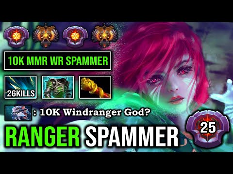 NEW 10K GOD Master Windranger Spammer 13Min MKB Deleted Enemy Like a Creep 26Kills Immortal DotA 2