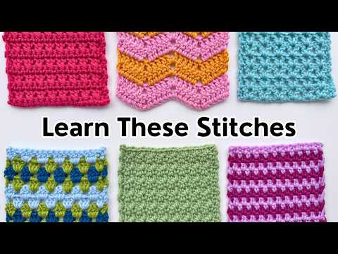 6 Crochet Stitches I Wish I Knew as a Beginner (FULL TUTORIAL)