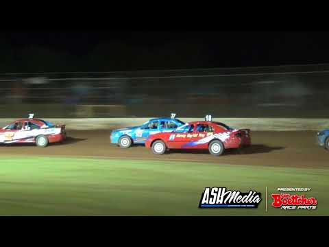 Modified Sedans: 3 Wide Photo Finish - Kingaroy Speedway
