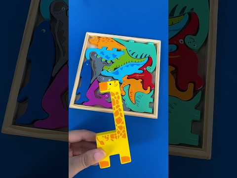 Testing the viral wooden animal tetris jigsaw puzzle board! 🧠🔋#shorts #viral
