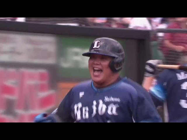 【3回表】高めの球をレフトスタンドへ!! ライオンズ・渡部健人 2ランホームランを放つ!! 2023年6月25日 東北楽天ゴールデンイーグルス 対 埼玉西武ライオンズ