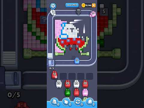 Pixel Flow Level 2959 Walkthrough