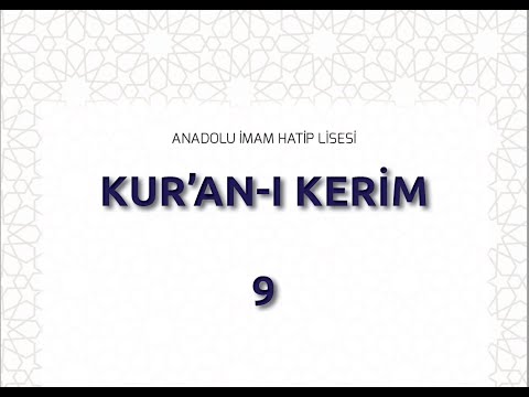 İHL 9. Sınıf Kur'an- Kerim Dersi Kesra'nın Tenvini (İki Esre) (Kur'an Okumaya Giriş)