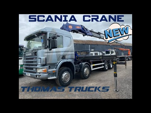 SCANIA 8x4 BEAVERTAIL WITH PM47 ton Crane