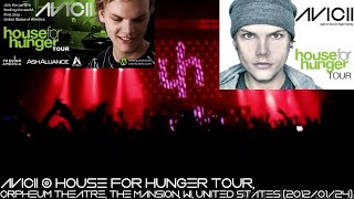 Avicii @ House For Hunger Tour, Orpheum Theatre, The Mansion, WI, United States (2012/01/24)