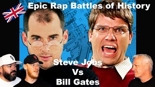 Epic Rap Battles of History - Steve Jobs vs Bill Gates REACTION!! | OFFICE BLOKES REACT!!