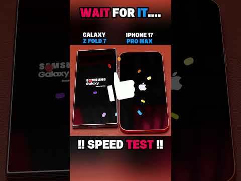 🚀⚡ IPHONE 17 PRO MAX VS GALAXY Z FOLD 7 SPEED TEST!!