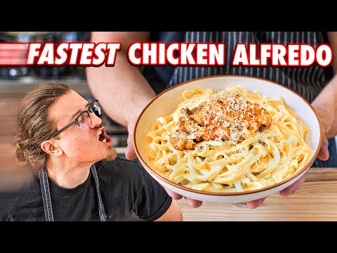 Making Chicken Alfredo Faster Than A Restaurant