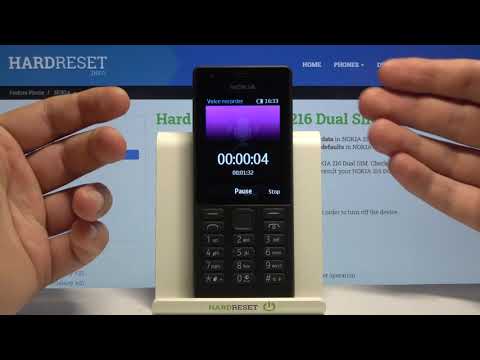 How to Record Voices in NOKIA 216 – Sound Recorder