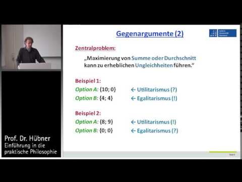 Praktische Philosophie 11b: Teleologie - Probleme des Utilitarismus, Bentham