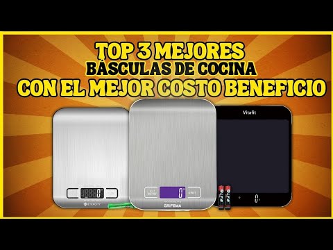 MEJORES BÁSCULAS DE COCINA PARA TENER EN CASA // para 2024 ▶ Calidad - Precio // TOP 3