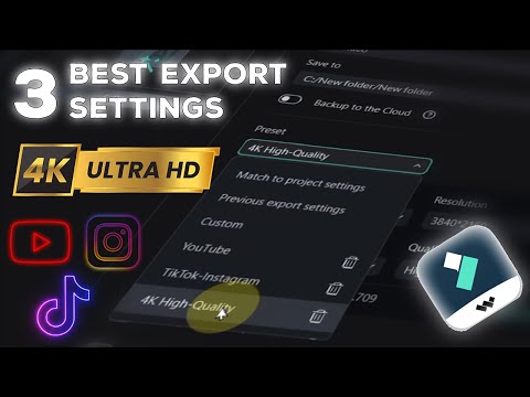 ✅ Top 3 Best Export Settings in Filmora 14 – YouTube, Instagram Reels, and 4K | Chapter 19