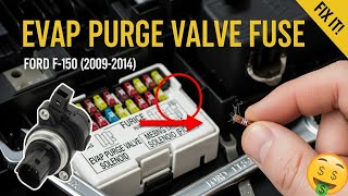 FORD F-150 EVAP Purge Valve Solenoid FUSE LOCATION & REPLACEMENT (2009-2014)