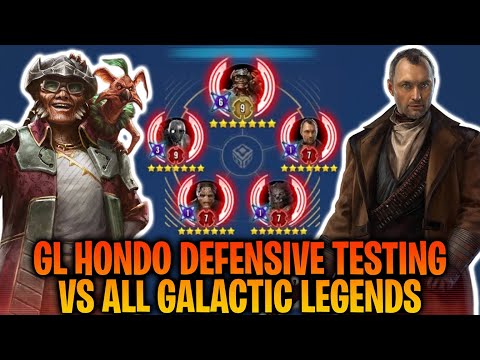 GL Hondo Ohnaka Defensive Gameplay Testing vs ALL Galactic Legends - Grand Arena Speedrun Pre-Game