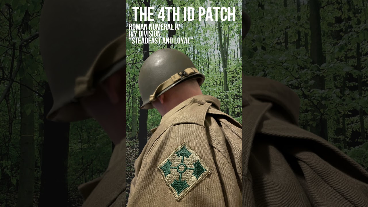 The 4th Infantry Divisional Patch #dday #army #history #military #ww2 #4thinfantry #militaryhistory