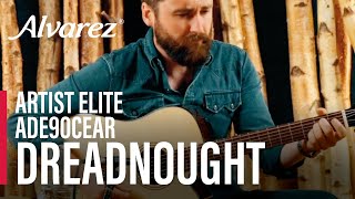 Video thumbnail for Alvarez Artist Elite ADE90CEAR Dreadnought by Alvarez Guitars