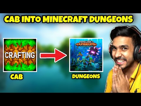 How To Convert Crafting And Building Into Minecraft Dungeons | 100% Working