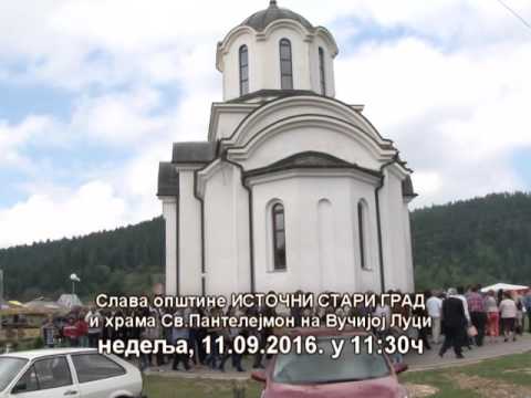 NAJAVA - Sv Pantelejmon Vucija Luka 2016 - 11.09.2016. u 11:30h