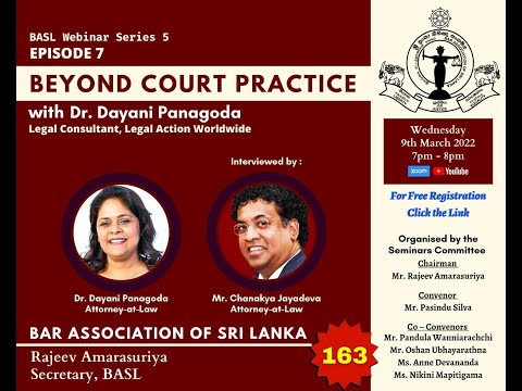 BASL Webinar Series 5 : Beyond Court Practice - Episode 7