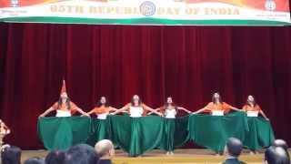 Colours of India Group Dance  Revival Vande Mataram &amp; Instrumental fusion