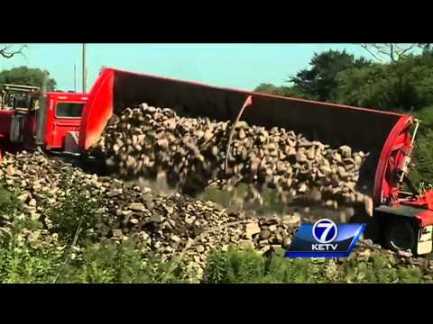 Railroad bridge collapses near Little Sioux, Iowa
