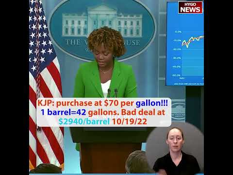Karine Jean-Pierre's '$70 per Gallon' Mistake, and Other Statements of Hers That Proved Wrong (October 19, 2022)