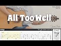 All Too Well - Taylor Swift | Fingerstyle Guitar | TAB + Chords + Lyrics