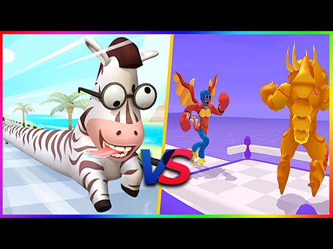 ANIMAL RUN! VS MONSTER EGG Game 🐮🆚👾 Gameplay (1) Android, iOs NEW VERSUS Game 3D