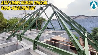 WF steel truss pyramid roof