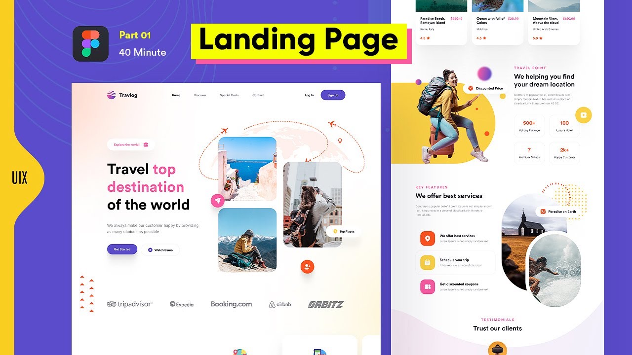 Responsive landing-page design - Professional Tutorial