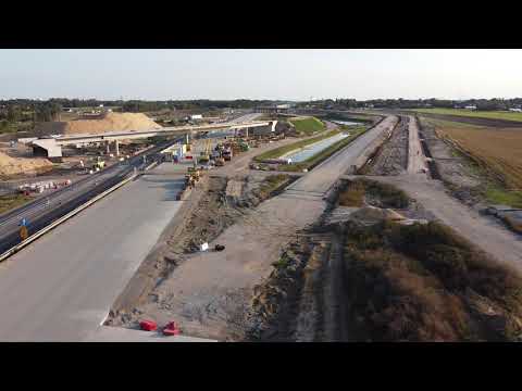 Budowa A1 - odcinek A - węzeł Piotrków Trybunalski Zachód