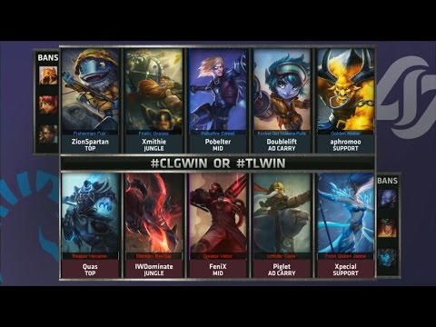 CLG vs TL Game 2 Highlights - COUNTER LOGIC GAMING vs TEAM LIQUID - Week 8 NA LCS SUMMER 2015