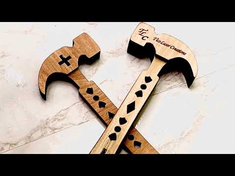 Laser Cut wooden Hammer