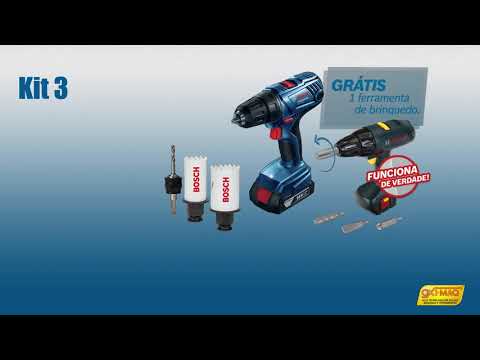 Kit Furadeira/Parafusadeira Bosch + Ferramenta de brinquedo - Bosch