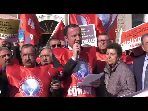 CUMHURİYET VE EMEK YÜRÜYÜŞÜMÜZÜ İLK MECLİS ÖNÜNDE İLAN ETTİK  | EĞİTİM İŞ