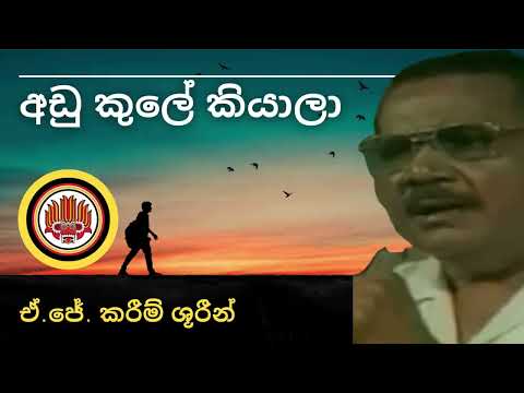 🔴 අඩු කුලේ කියාලා (වසලයා) | ඒ.ජේ. කරීම්  | Adu Kule Kiyala (Wasalaya) | A.J. Kareem | 𝗦𝗜𝗟𝗞𝗥𝗢𝗨𝗧𝗘™