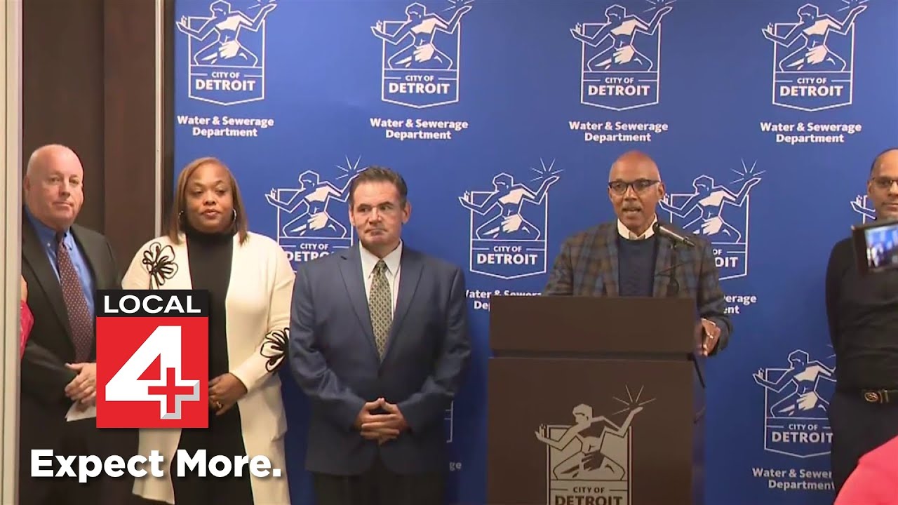 Detroit Water and Sewage Department hold press conference regarding new regulations on service lines