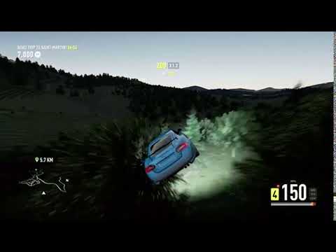 Forza Horizon 2- 140+MPH (225KPH+) Through Forest At Night