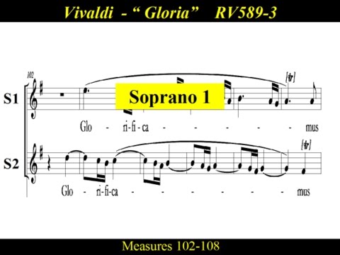Vivaldi - Gloria - RV589 - 3 Laudamus te - Soprano1