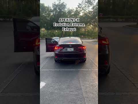 Lexus is200t axle back exhaust (1400$ Apexi N1-X axle back) #lexus #cartok #exhaust