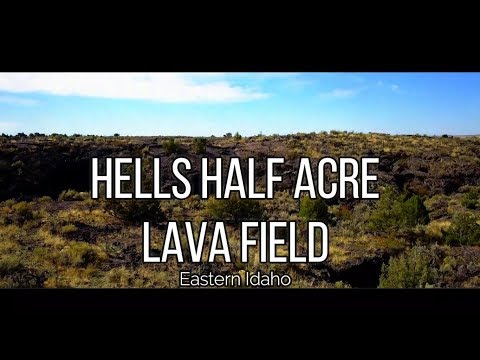 Hells Half Acre Lava Field Viewed By Drone