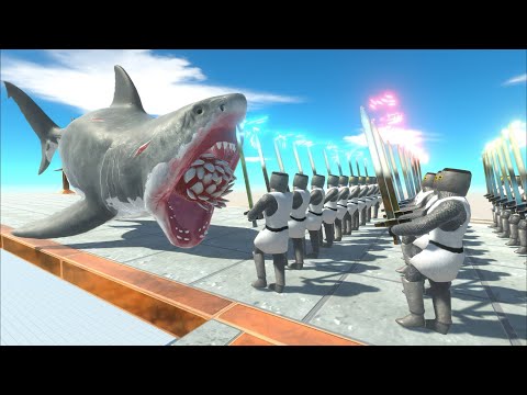 50X Chivalry [Teutonic Knight] vs Five Teams of Animals -  Animal Revolt Battle Simulator