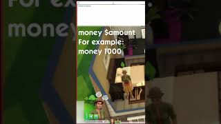 How to cheat money/Simoleons in The Sims 4 #shorts
