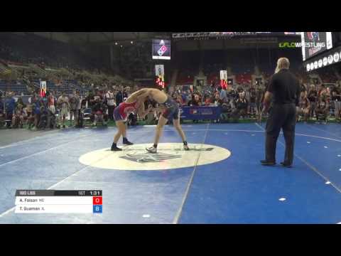 Junior GR 160 Consi of 32 #1 - Alexander Faison (NC) vs. Tristin Guaman (IL)