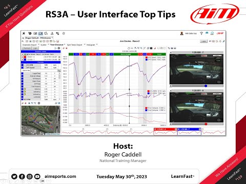 4-5 - Race Studio 3 User Interface 'Top Tips' - Live Webinar with Roger Caddell - 5/30/2023
