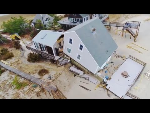 02-27-2021 Sandwich, MA - Aerials - Home Splits In Two & Collapses - Astronomical High Tides
