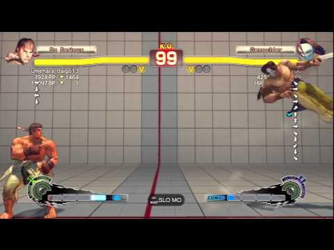 umehara_daigo13 (Ryu) Vs Nassim-69700 (Vega) SSF4 AE Ranked Matches - PSN