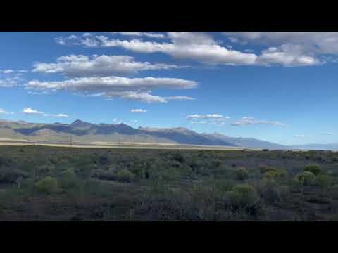 Sangre de Cristo Mountain range from the lobster pot at Joyful Journey hot springs
