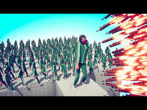 100x SQUID GAME PLAYERS + GIANT vs EVERY GOD - TABS | Totally Accurate Battle Simulator