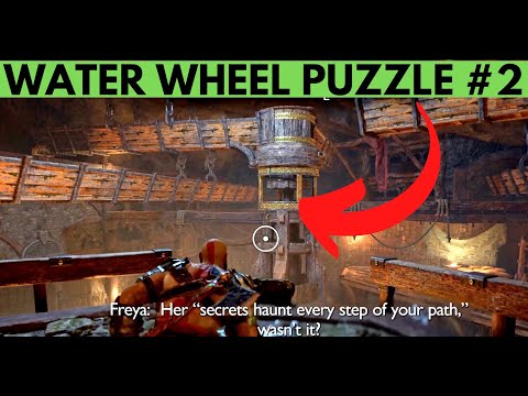 Find a path to the surface WATER WHEEL PUZZLE HOW TO OPEN GATE Forging Destiny God of War Ragnarok